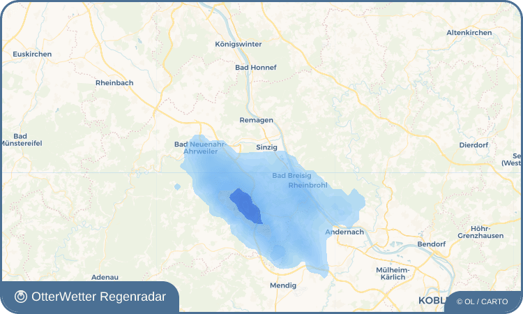 Widget-Vorschau für Koisdorf Wetter-Widget-Vorschau mit Vorhersagedaten für Koisdorf