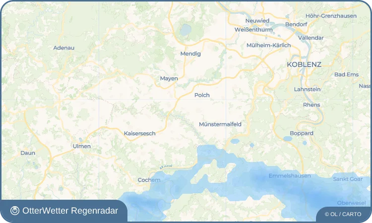Wetter-Widget-Vorschau mit Vorhersagedaten für Kollig