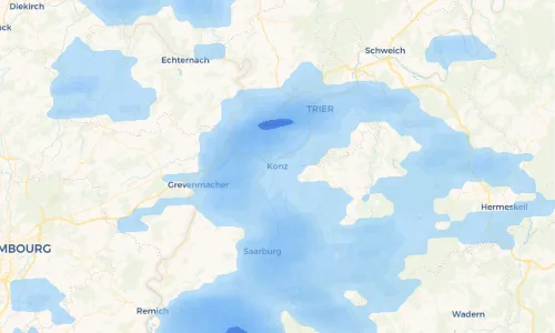 Regenradar Vorschaubild - Aktuelle Niederschläge in Konz und Umgebung
