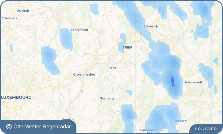 Wetter-Widget-Vorschau mit Vorhersagedaten für Konz
