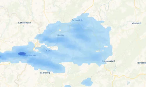 Regenradar Vorschaubild - Aktuelle Niederschläge in Korlingen und Umgebung