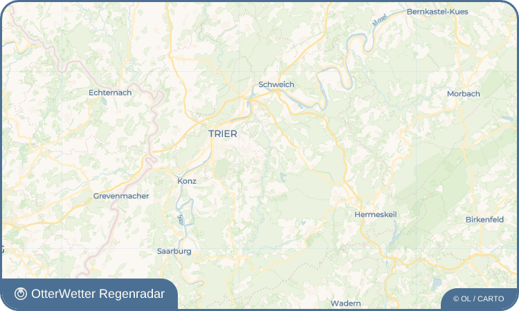 OtterWetter Regenradar-Widget Korlingen