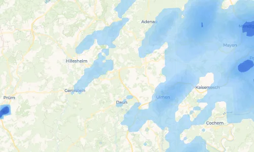 Regenradar Vorschaubild - Aktuelle Niederschläge in Kradenbach und Umgebung