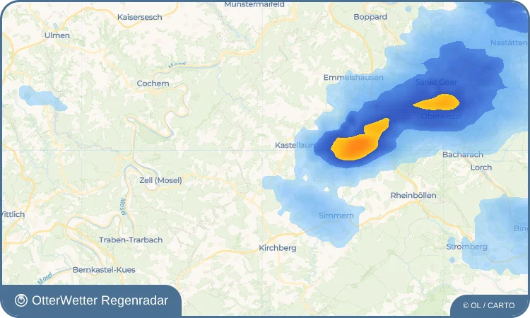 Widget-Vorschau für Krastel Wetter-Widget-Vorschau mit Vorhersagedaten für Krastel