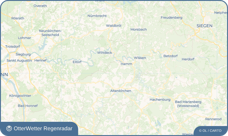 OtterWetter Regenradar-Widget Kratzhahn