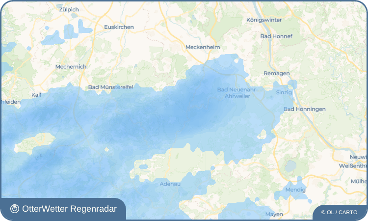 OtterWetter Regenradar-Widget Kreuzberg