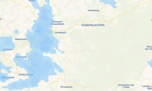 Regenradar Vorschaubild - Aktuelle Niederschläge in Krickenbach und Umgebung