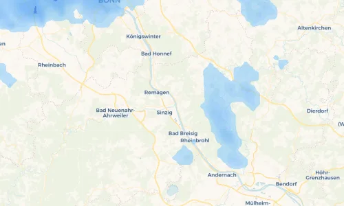 Regenradar Vorschaubild - Aktuelle Niederschläge in Kripp und Umgebung
