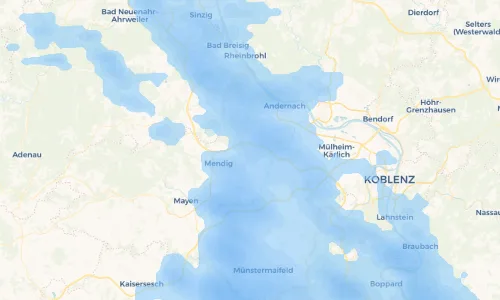 Regenradar Vorschaubild - Aktuelle Niederschläge in Kruft und Umgebung