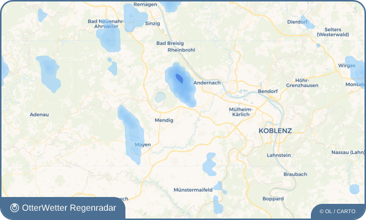 Wetter-Widget-Vorschau mit Vorhersagedaten für Kruft