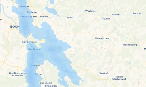 Regenradar Vorschaubild - Aktuelle Niederschläge in Krumscheid und Umgebung