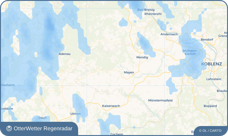 OtterWetter Regenradar-Widget Kürrenberg
