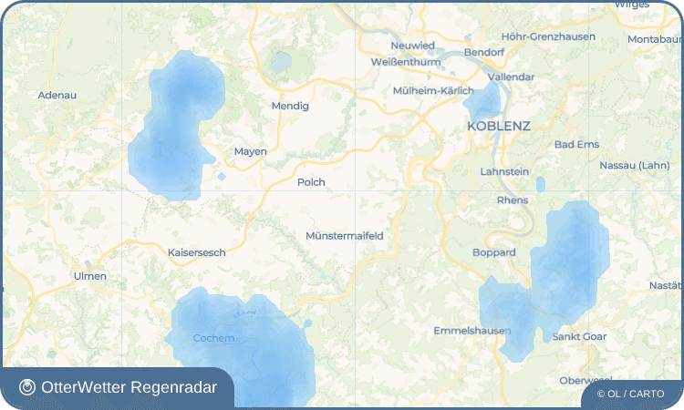 OtterWetter Regenradar-Widget Küttig
