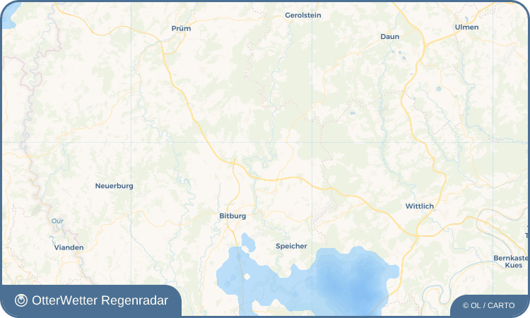 OtterWetter Regenradar-Widget Kyllburg