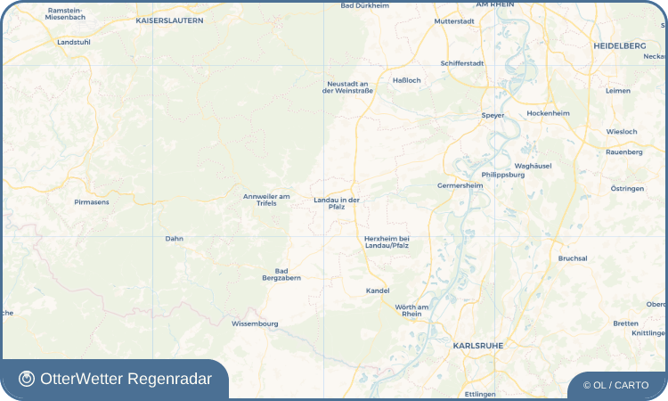 OtterWetter Regenradar-Widget Landau in der Pfalz