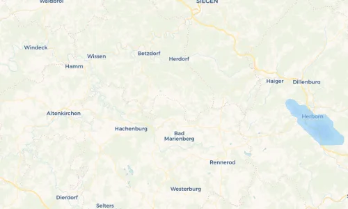 Regenradar Vorschaubild - Aktuelle Niederschläge in Langenbach bei Kirburg und Umgebung