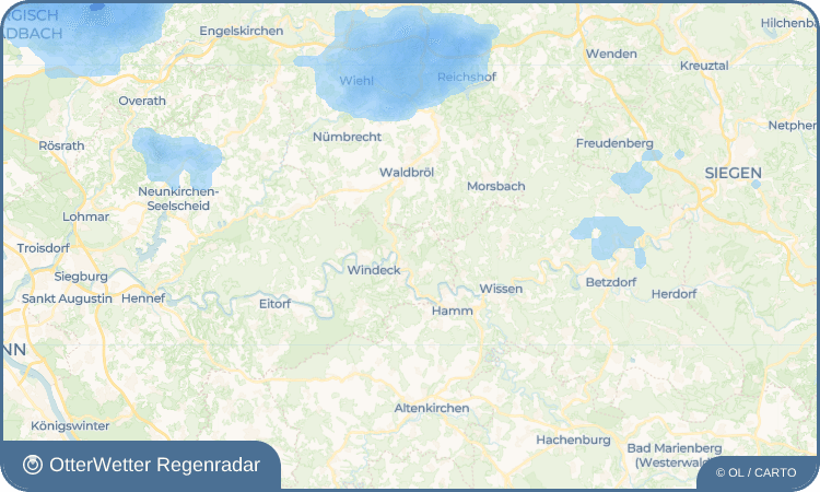 OtterWetter Regenradar-Widget Langenberg