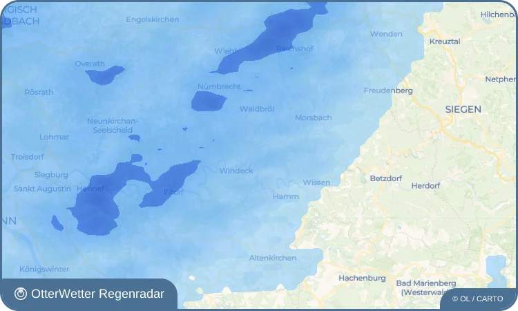 Wetter-Widget-Vorschau mit Vorhersagedaten für Langenberg