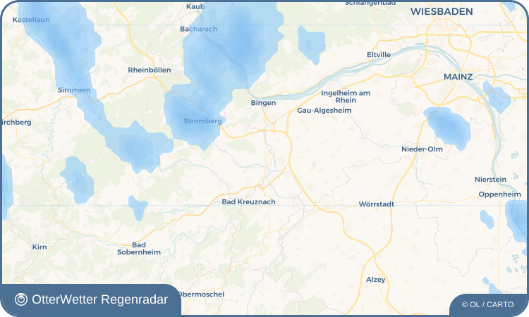 Wetter-Widget-Vorschau mit Vorhersagedaten für Langenlonsheim