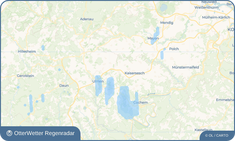 OtterWetter Regenradar-Widget Laubach