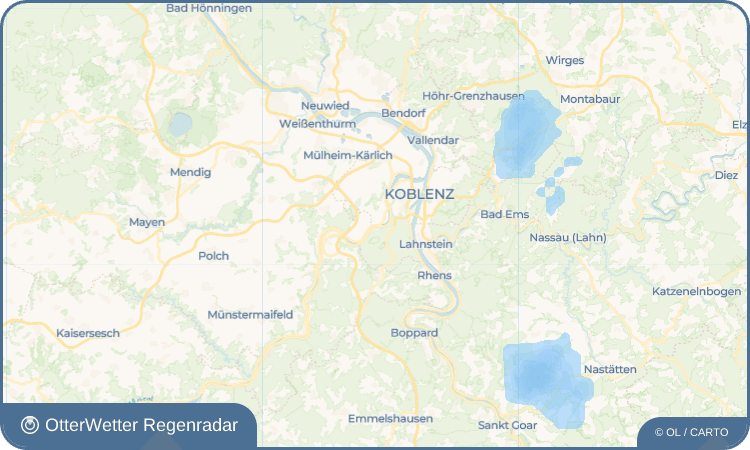 OtterWetter Regenradar-Widget Lay
