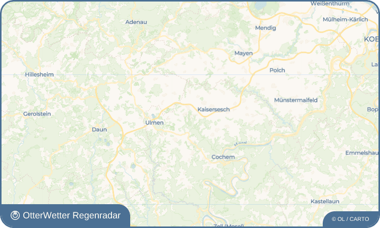 OtterWetter Regenradar-Widget Leienkaul
