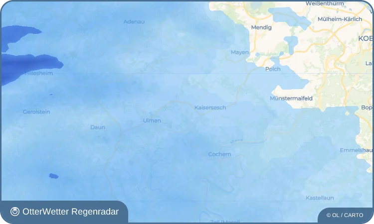 Wetter-Widget-Vorschau mit Vorhersagedaten für Leienkaul