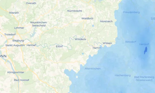 Regenradar Leuscheid: aktuelle Niederschläge in Leuscheid und Umgebung, Stand 20. Oktober 2026 um 0:30 Uhr