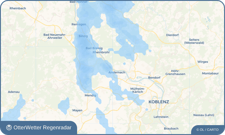 Widget-Vorschau für Leutesdorf Wetter-Widget-Vorschau mit Vorhersagedaten für Leutesdorf