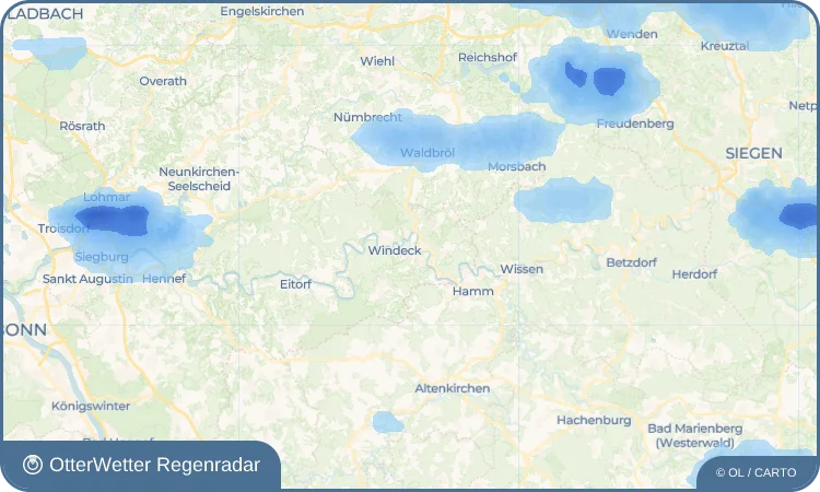 Wetter-Widget-Vorschau mit Vorhersagedaten für Lindenpütz