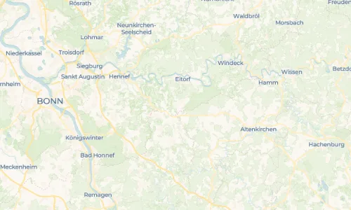 Regenradar Lindscheid: aktuelle Niederschläge in Lindscheid und Umgebung, Stand 22. Oktober 2026 um 13:10 Uhr