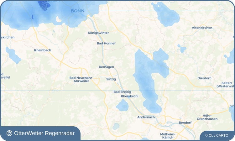 OtterWetter Regenradar-Widget Linz am Rhein