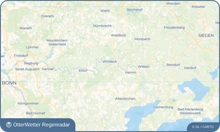 OtterWetter Regenradar-Widget Locksiefen