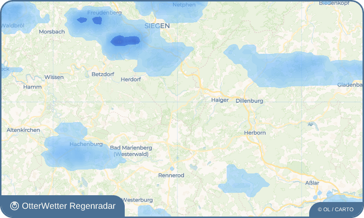 OtterWetter Regenradar-Widget Lützeln