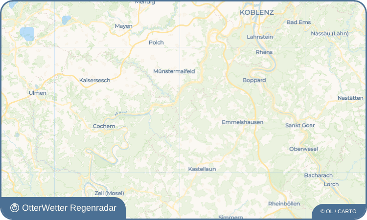 OtterWetter Regenradar-Widget Macken