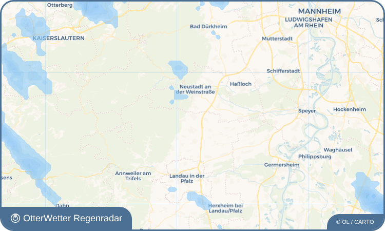 OtterWetter Regenradar-Widget Maikammer