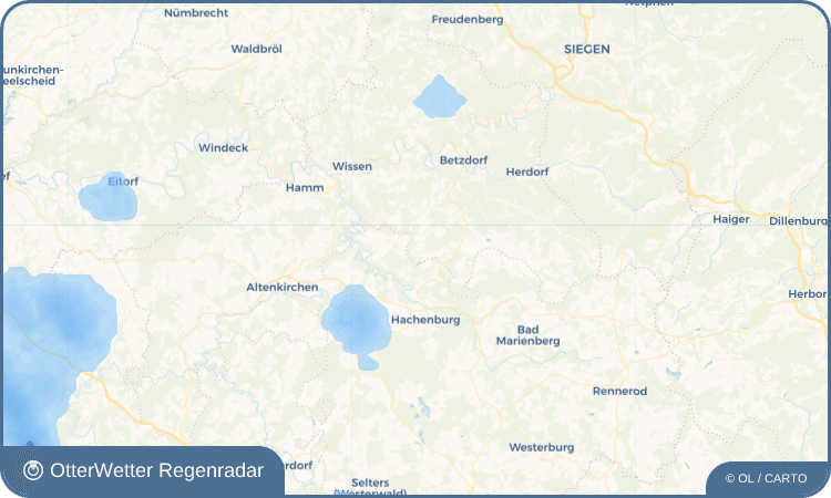 OtterWetter Regenradar-Widget Malberg