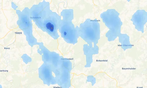 Regenradar Vorschaubild - Aktuelle Niederschläge in Malborn und Umgebung