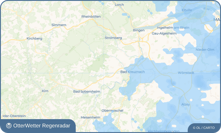 OtterWetter Regenradar-Widget Mandel