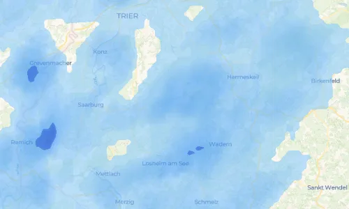 Regenradar Vorschaubild - Aktuelle Niederschläge in Mandern und Umgebung