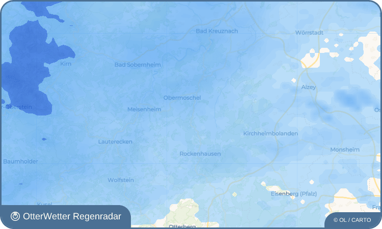 OtterWetter Regenradar-Widget Mannweiler-Cölln