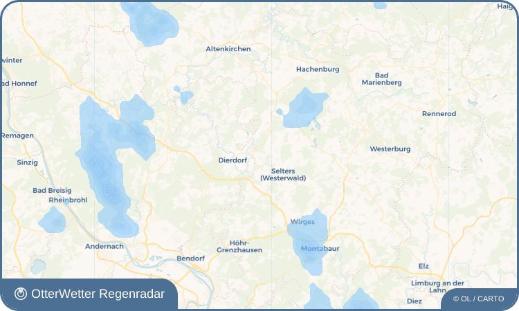 OtterWetter Regenradar-Widget Marienrachdorf