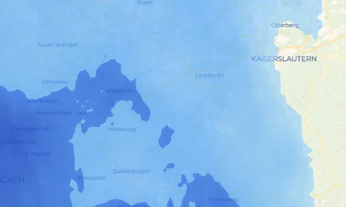 Regenradar Vorschaubild - Aktuelle Niederschläge in Martinshöhe und Umgebung