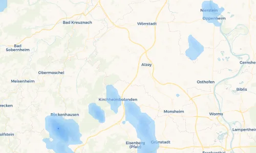 Regenradar Vorschaubild - Aktuelle Niederschläge in Mauchenheim und Umgebung