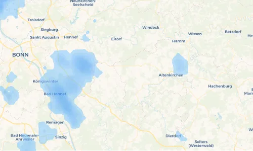 Regenradar Vorschaubild - Aktuelle Niederschläge in Maulsbach und Umgebung