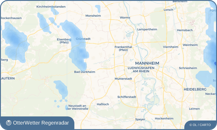 OtterWetter Regenradar-Widget Maxdorf