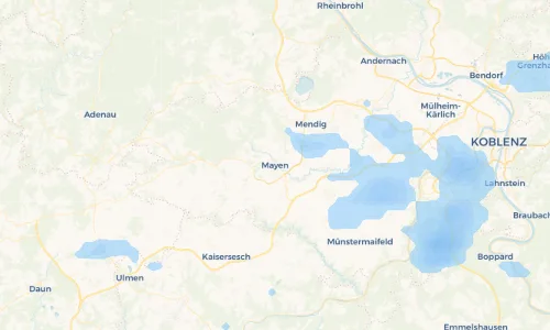 Regenradar Vorschaubild - Aktuelle Niederschläge in Mayen und Umgebung