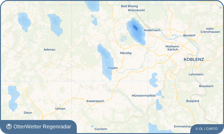 OtterWetter Regenradar-Widget Mayen