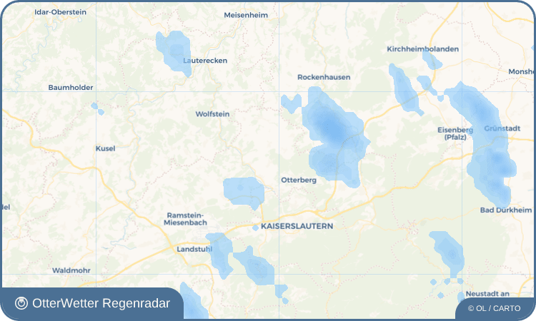 OtterWetter Regenradar-Widget Mehlbach
