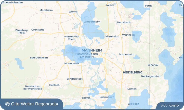 OtterWetter Regenradar-Widget Mehräckerblock